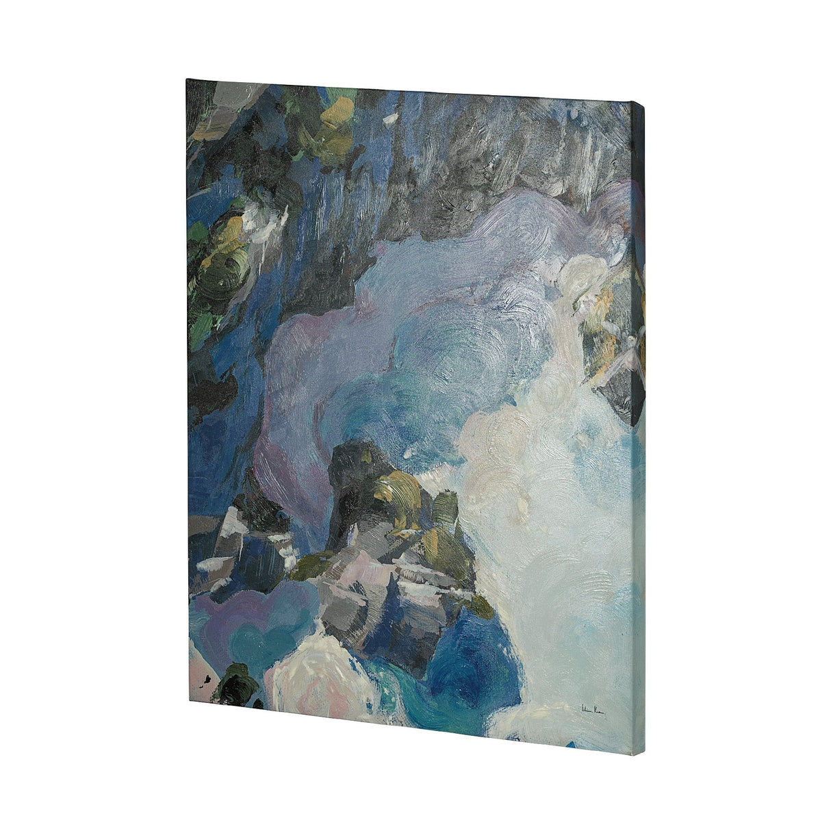 Aerial View I by Silvia Krause a Hand Embellished Textured Canvas by Mercana at Eve Furniture