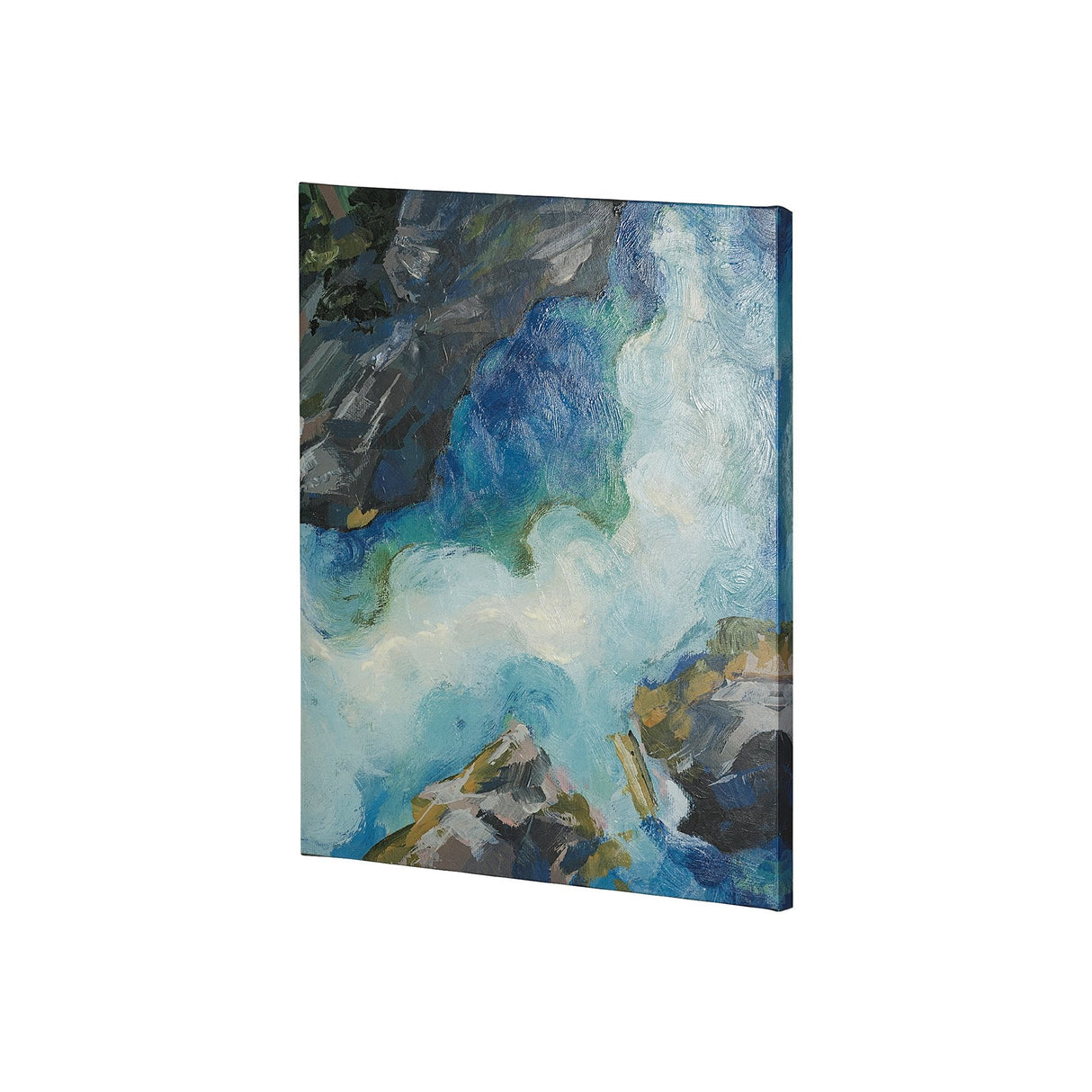 Aerial View II by Silvia Krause a Hand Embellished Textured Canvas by Mercana at Eve Furniture