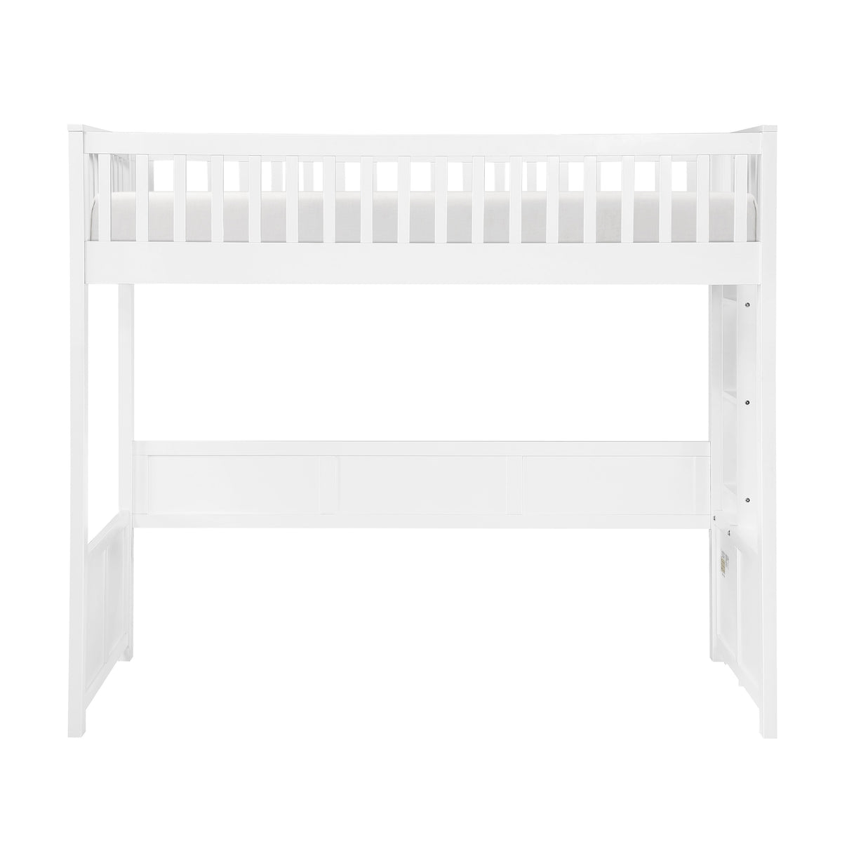 Aerie Light Gray Twin Loft Bunk Bed with Nightstand and Sofa Bed by Homelegance at Eve Furniture