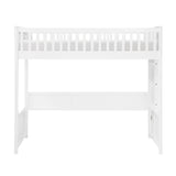 Aerie Light Gray Twin Loft Bunk Bed with Nightstand and Sofa Bed by Homelegance at Eve Furniture