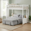 Aerie Light Gray Twin Loft Bunk Bed with Nightstand and Sofa Bed by Homelegance at Eve Furniture