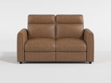 Equinox Brown Power Double Reclining Loveseat with Rounded Track Arms by Homelegance at Eve Furniture