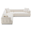 Kaynes Ivory Boucle Corner Sofa by Ashcroft Imports at Eve Furniture