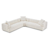 Kaynes Ivory Boucle Corner Sofa by Ashcroft Imports at Eve Furniture