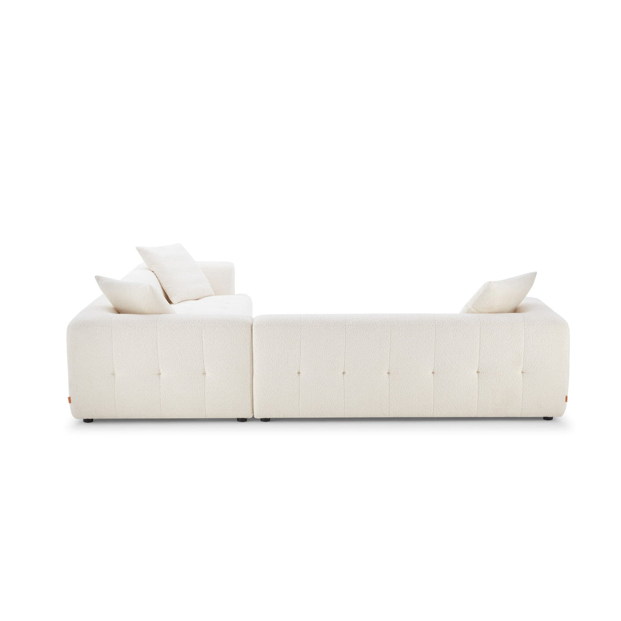 Kaynes Ivory Boucle Corner Sofa by Ashcroft Imports at Eve Furniture