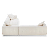 Kaynes Ivory Boucle Corner Sofa by Ashcroft Imports at Eve Furniture