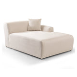 Mar U-Shape Corner Sofa - Cream Corduroy by Ashcroft Imports at Eve Furniture