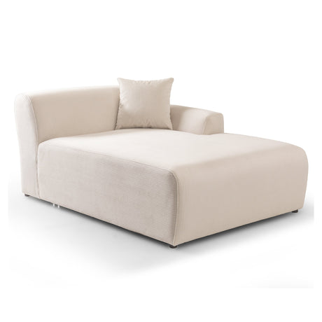 Mar U-Shape Corner Sofa - Cream Corduroy by Ashcroft Imports at Eve Furniture
