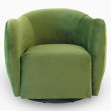 Renee Swivel Chair - Green Velvet by Ashcroft Imports at Eve Furniture