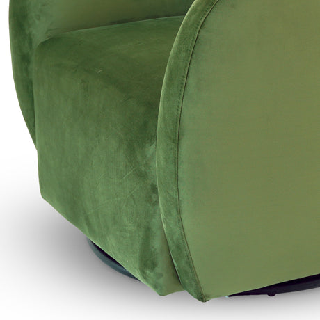 Renee Swivel Chair - Green Velvet by Ashcroft Imports at Eve Furniture