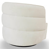 Walden Swivel Chair - Cream Velvet by Ashcroft Imports at Eve Furniture