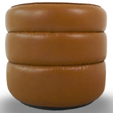 Walden Swivel Chair - Vegan Tan Leather by Ashcroft Imports at Eve Furniture
