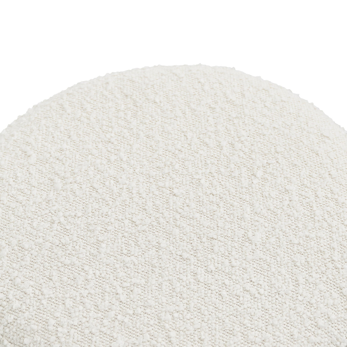 Wesley Ivory Boucle Stool by Ashcroft Imports at Eve Furniture