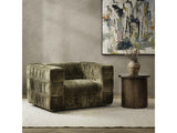 Afeela Fern Green Upholstered Swivel Chair by Classic Home at Eve Furniture