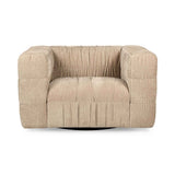 Afeela French Vanilla Upholstered Swivel Chair by Classic Home at Eve Furniture
