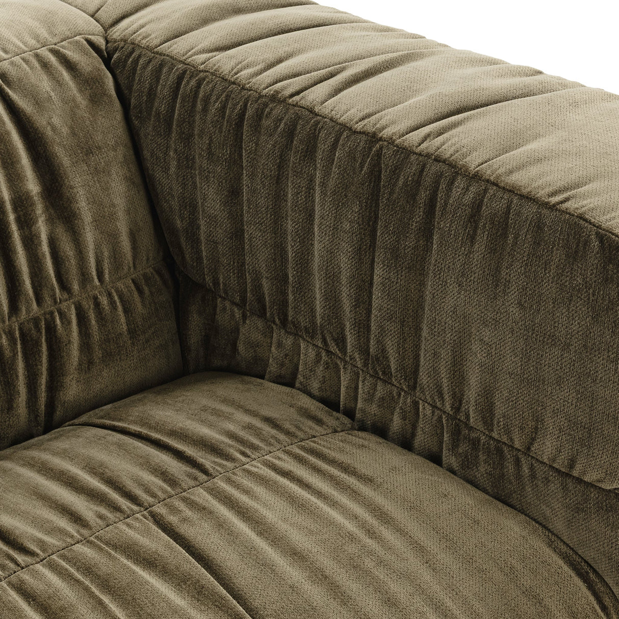 Afeela Upholstered Sofa - Olive Green by Classic Home at Eve Furniture