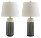 Afener Blue/Beige Table Lamp