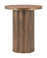 Afinato Brown Side Table by Zuomod at Eve Furniture