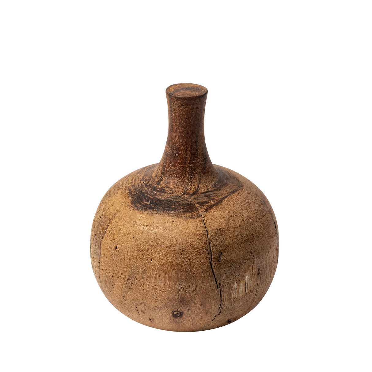 Afra Medium Solid Wood Vase Shaped Decorative Object by Mercana at Eve Furniture