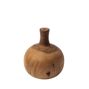 Afra Small Solid Wood Vase Shaped Decorative Object by Mercana at Eve Furniture