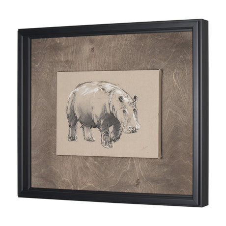 African Animal Study I by Mercana Studio a Hand Embellished Framed Art Print by Mercana at Eve Furniture