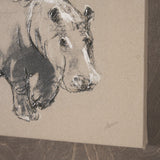 African Animal Study I by Mercana Studio a Hand Embellished Framed Art Print by Mercana at Eve Furniture