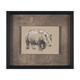 African Animal Study I by Mercana Studio a Hand Embellished Framed Art Print by Mercana at Eve Furniture