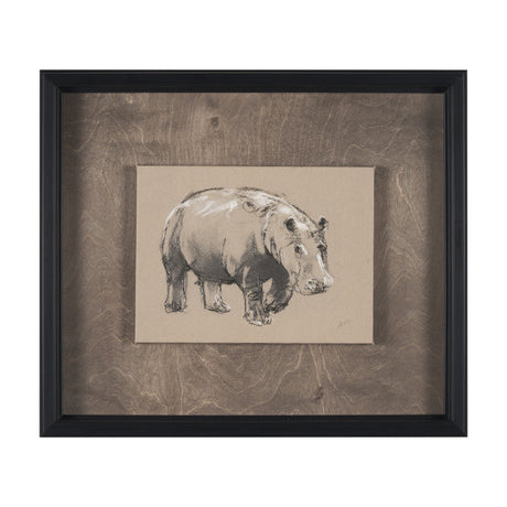 African Animal Study I by Mercana Studio a Hand Embellished Framed Art Print by Mercana at Eve Furniture