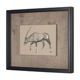 African Animal Study II by Mercana Studio a Hand Embellished Framed Art Print by Mercana at Eve Furniture