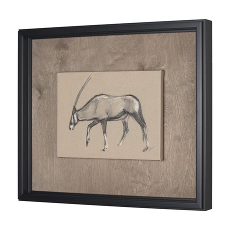 African Animal Study II by Mercana Studio a Hand Embellished Framed Art Print by Mercana at Eve Furniture