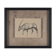 African Animal Study II by Mercana Studio a Hand Embellished Framed Art Print by Mercana at Eve Furniture