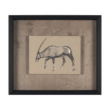 African Animal Study II by Mercana Studio a Hand Embellished Framed Art Print by Mercana at Eve Furniture