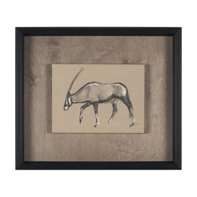 African Animal Study II by Mercana Studio a Hand Embellished Framed Art Print by Mercana at Eve Furniture