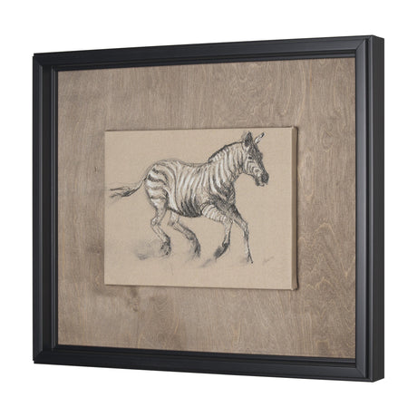 African Animal Study III by Mercana Studio a Hand Embellished Framed Art Print by Mercana at Eve Furniture