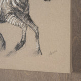 African Animal Study III by Mercana Studio a Hand Embellished Framed Art Print by Mercana at Eve Furniture