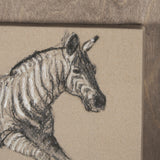 African Animal Study III by Mercana Studio a Hand Embellished Framed Art Print by Mercana at Eve Furniture