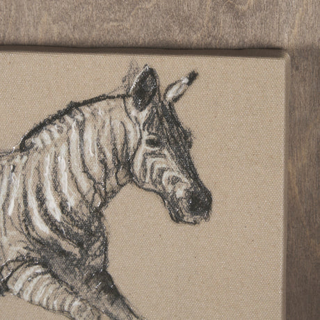 African Animal Study III by Mercana Studio a Hand Embellished Framed Art Print by Mercana at Eve Furniture