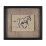 African Animal Study III by Mercana Studio a Hand Embellished Framed Art Print by Mercana at Eve Furniture