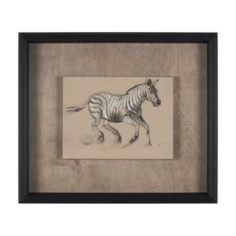 African Animal Study III by Mercana Studio a Hand Embellished Framed Art Print by Mercana at Eve Furniture