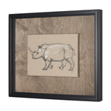 African Animal Study IV by Mercana Studio a Hand Embellished Framed Art Print by Mercana at Eve Furniture