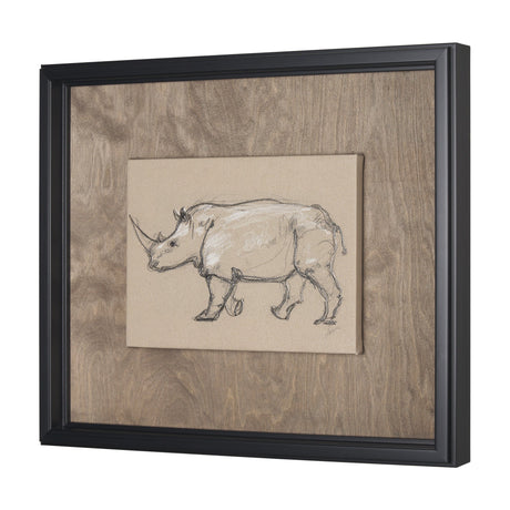 African Animal Study IV by Mercana Studio a Hand Embellished Framed Art Print by Mercana at Eve Furniture