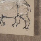 African Animal Study IV by Mercana Studio a Hand Embellished Framed Art Print by Mercana at Eve Furniture
