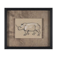 African Animal Study IV by Mercana Studio a Hand Embellished Framed Art Print by Mercana at Eve Furniture