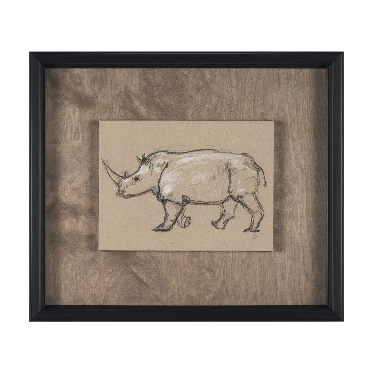 African Animal Study IV by Mercana Studio a Hand Embellished Framed Art Print by Mercana at Eve Furniture