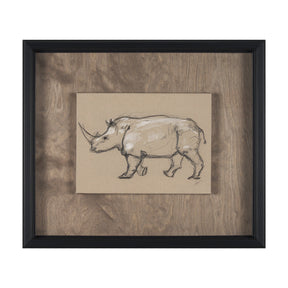 African Animal Study IV by Mercana Studio a Hand Embellished Framed Art Print by Mercana at Eve Furniture