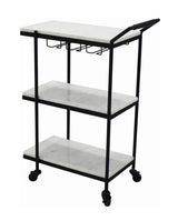 After Hours Bar Cart White by Moe's Home at Eve Furniture