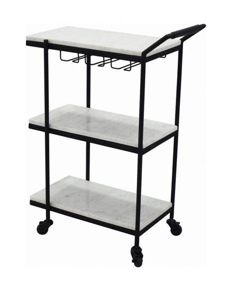 After Hours Bar Cart White by Moe's Home at Eve Furniture
