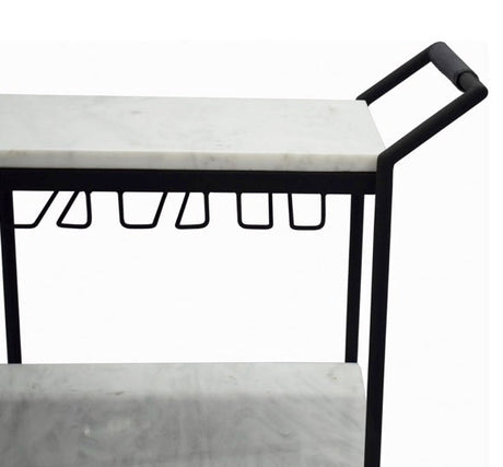 After Hours Bar Cart White by Moe's Home at Eve Furniture