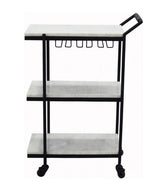 After Hours Bar Cart White by Moe's Home at Eve Furniture