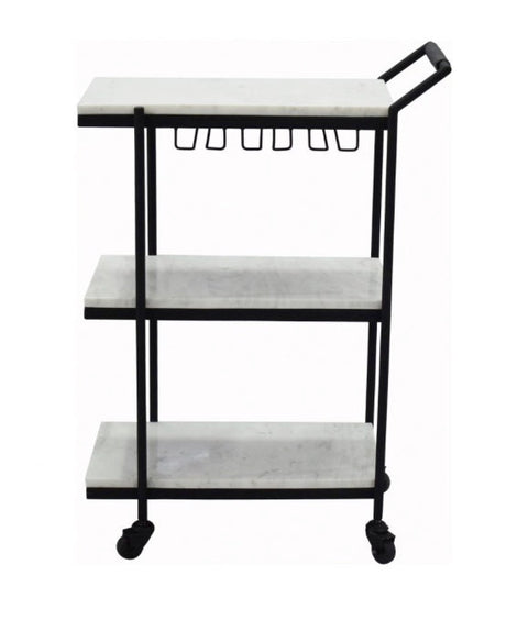 After Hours Bar Cart White by Moe's Home at Eve Furniture